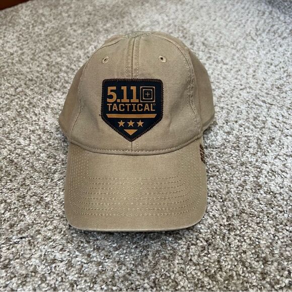 5.11 Tactical tan military adjustable cap hat - Picture 1 of 5